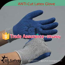 SRSAFETY 13G knitted liner latex coated cut resistance glove
